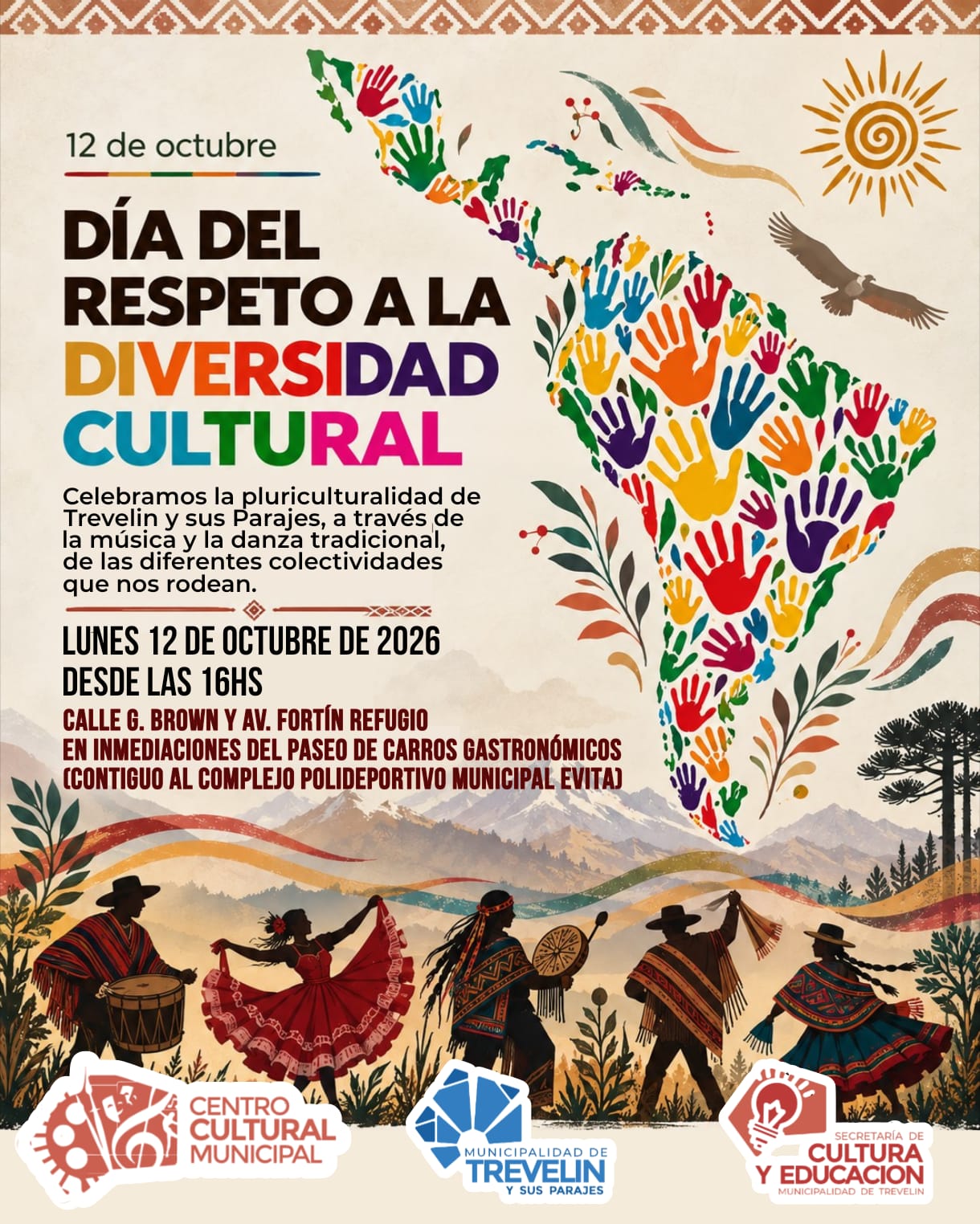 Trevelin celebra la pluriculturalidad a través de la música y la danza.