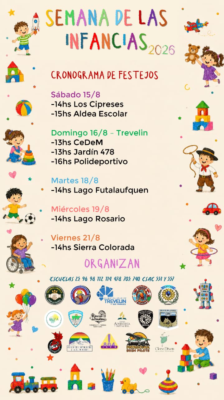 Semana de las Infancias en Trevelin.