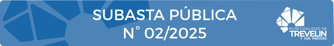 Convocatoria a Subasta Pública N° 02 del 2025