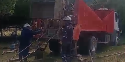 Avanza la perforación en Sierra Colorada para fortalecer el abastecimiento de agua potable.
