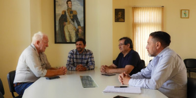 Ingram recibió al jefe del Distrito Chubut de Vialidad Nacional.