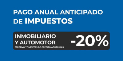Pago anual anticipado de impuestos 2026.