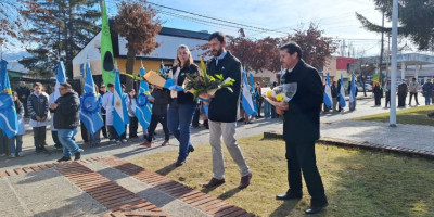 Trevelin homenajeó al General José de San Martín a 176 años de su paso a la inmortalidad.