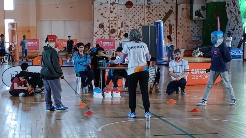 Juegos Evita. Provincial de Esgrima en Trevelin.