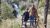 Ingram, Garitano y Figueroa recorrieron las Cascadas de Nant y Fall.