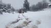 Trabajos de Servicios Públicos en Sierra Colorada y Lago Rosario tras sorpresiva nevada.
