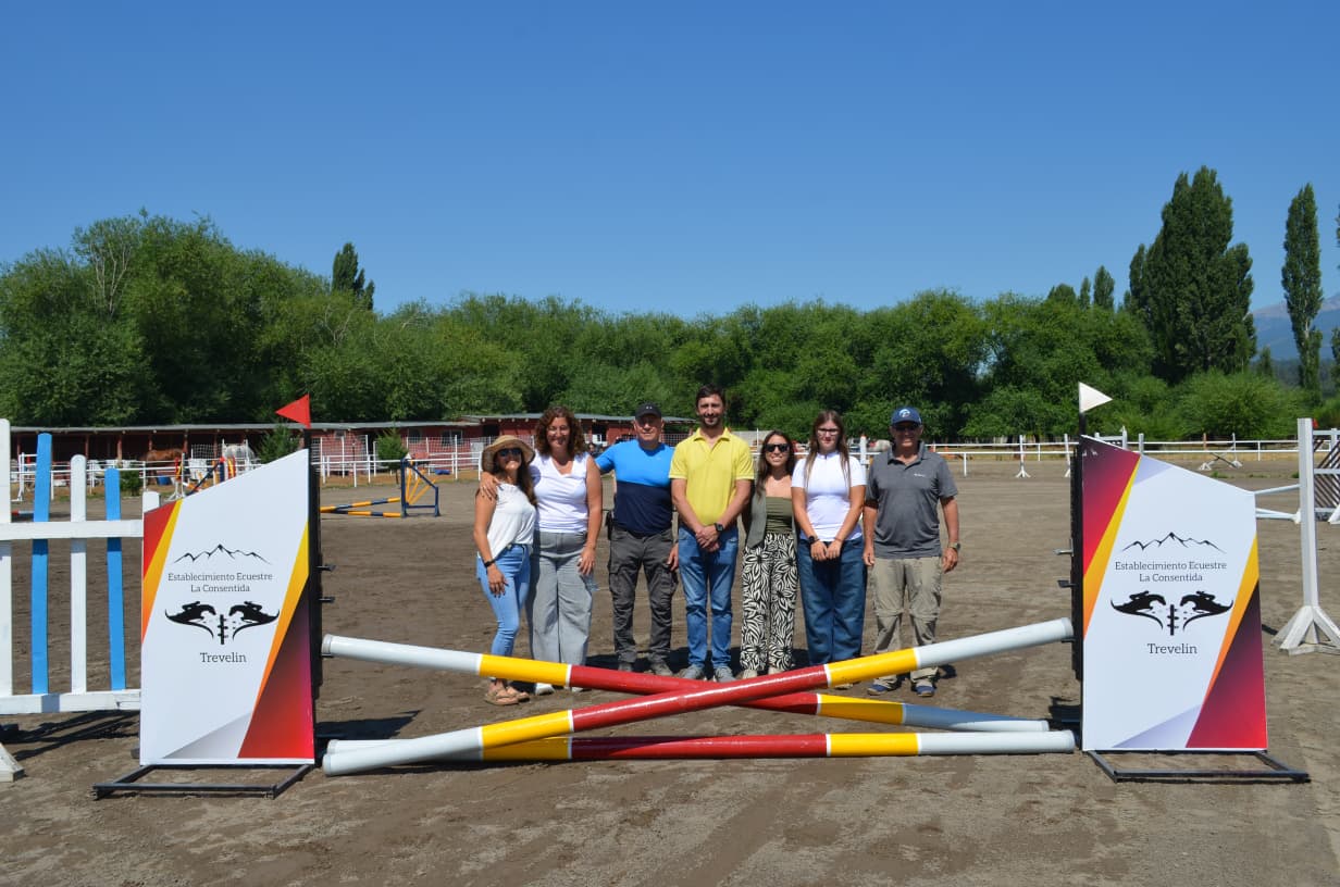 Trevelin fue sede de una destacada clínica de salto hípico de nivel internacional.
